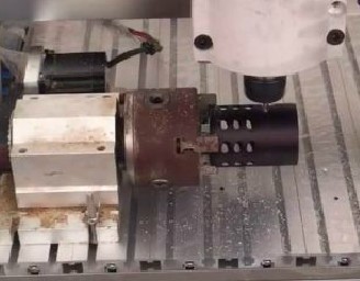 Circular aluminum alloy drilling video